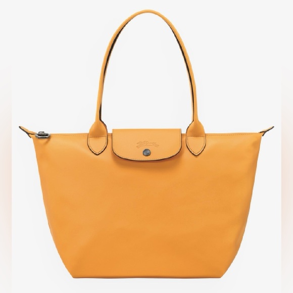 Longchamp - LE PLIAGE XTRA M TOTE BAG - Apricot - Leather - Excellent Condition - Picture 1 of 6